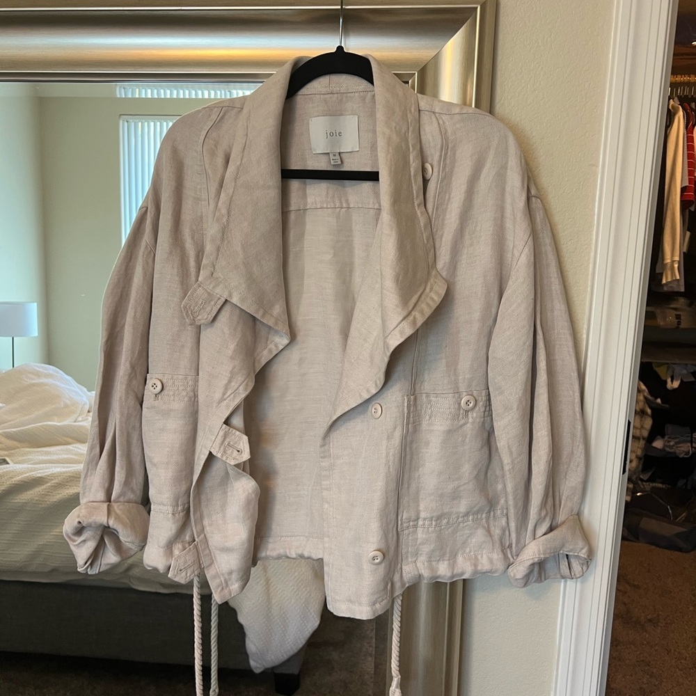 Joie Linen Gally Utility Jacket